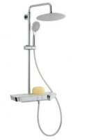 Thermostatarmatur mit Ablage, Regenbrausebrause 250mm,...