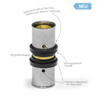 Pressfitting &Uuml;bergangsnippel f&uuml;r Verbundrohr 32...