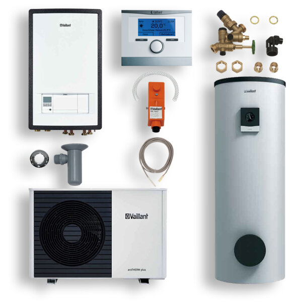 Vaillant Wärmepumpen Paket 4.3101 aroTHERM plus VWL 55/6 A S2 uniSTOR plus VIH RW 300 und multiMATIC