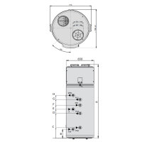 Edelstahl Warmwasser W&auml;rmepumpe Futura 200X Smart...
