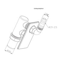 Unterputzsiphon f&uuml;r Waschmaschinen und...
