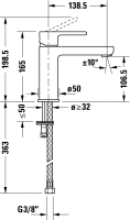 Duravit B.2 Einhebel-Waschtischmischer M ohne...