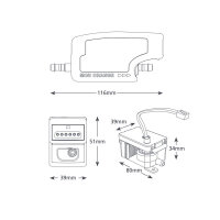 Kondensatpumpe Mini Orange f&uuml;r Klimaanlagen bis 16 kW, 12 l/h