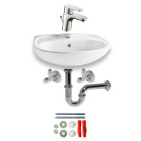 Comfort Waschtisch-Set inkl. Waschtisch, Armatur und Zubeh&ouml;r