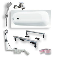 Comfort-Badewannen Set inkl. Badewanne, Armatur,...