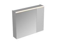 Sharp 85 Spiegelschrank mit LED-Beleuchtung, wei&szlig;...