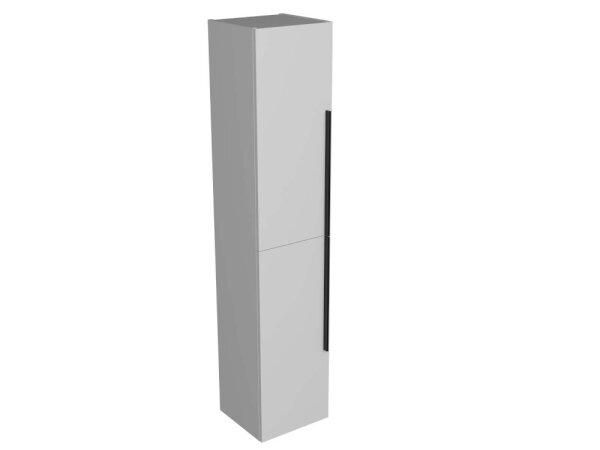 Sharp 170 Hochschrank, weiß glänzend, Griff schwarz