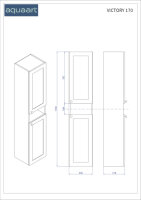 Victory 170 Hochschrank, wei&szlig; matt