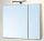 Glory 80 Spiegelschrank mit LED-Beleuchtung, grey mara