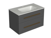 Eternity 80 Unterschrank mit Waschtisch, grafit...