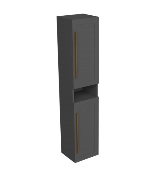 Eternity 170 Hochschrank, grafit supermatt, Griff gold