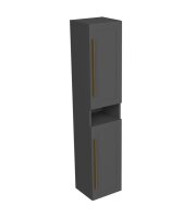 Eternity 170 Hochschrank, grafit supermatt, Griff gold