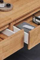 Elegant Waschtischunterschrank 80cm, Hamilton Eiche