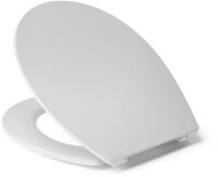 Swansea WC-Sitz slim mit Edelstahlbefestigung, wei&szlig;