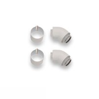 Vaillant Bogen 45 Gr 60/100 mm 2 St&uuml;ck konzentrisch PP