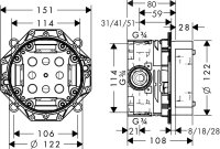 Hansgrohe Grundk&ouml;rper iBox universal