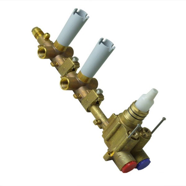 Zucchetti Unterputz-Einbaukörper R99631 zu UP-Thermostatarmatur mit 2 Absperrventilen chrom