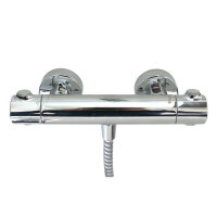 Hansgrohe Brausenkombi Handbrause Croma 2jet/Thermostatarmatur Ecostat 1001 und Brausestange UnicaS 900mm