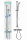 Hansgrohe Brausenkombi Handbrause Croma 2jet/Thermostatarmatur Ecostat 1001 und Brausestange UnicaS 900mm