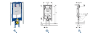 Geberit Duofix Element f&uuml;r Wand-WC, 112 cm,...