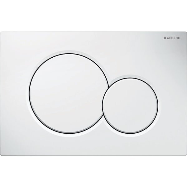 Geberit Betätigungsplatte Sigma01, für 2-Mengen-Spülung, weiß