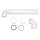 Kunststoff-Siphon Ablaufbogen, 1 1/2&quot; x 1 1/2&quot; x 75-300mm, wei&szlig;
