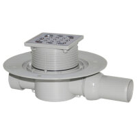 Viega Badablauf 40x50mm, Kunststoff grau