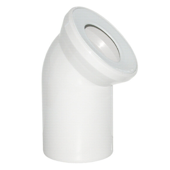 Viega WC Anschlussbogen DN 100 45° Kunststoff weiß