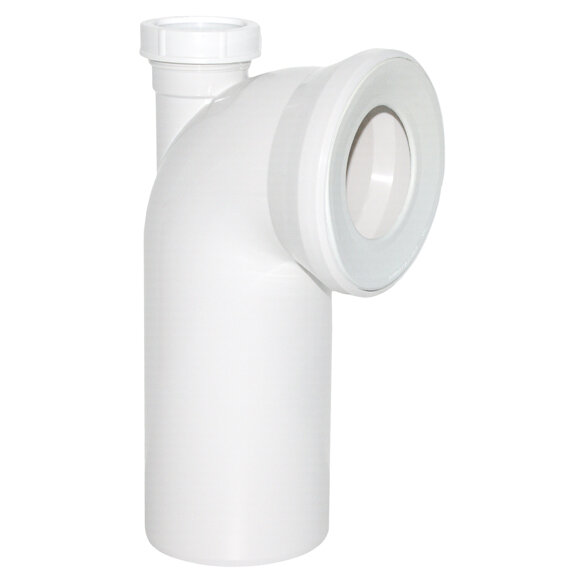 Viega WC Anschlussbogen 90 Grad mit Abgang 50mm nach oben, weiß