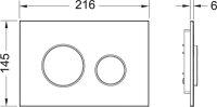 TECEloop WC-Bet&auml;tigungsplatte, 2-Mengentechnik,...