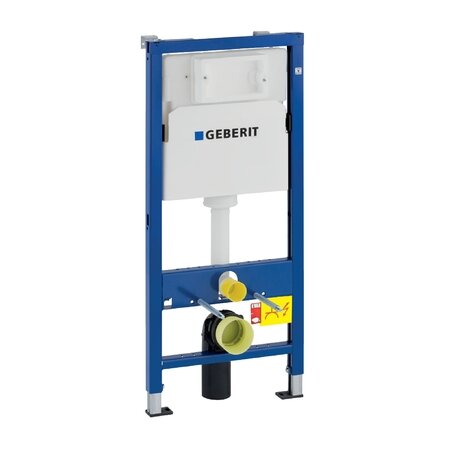 Geberit DuofixBasic Element für Wand-WC, 112 cm, mit Delta UP100-Spülkasten 12 cm, für Betätigung von vorne