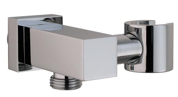 Wandanschlussbogen AQUASQUARE2 mit Halter, 1/2"x1/2", chrom