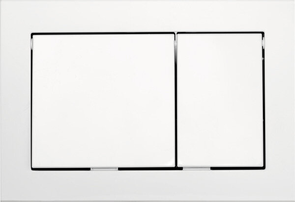 TECE base WC-Betätigungsplatte, Kunststoff weiß